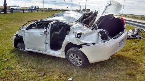 Accidente fatal en la Autopista Córdoba-Rosario Km 491