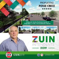 Gerardo Zuin construirá senda peatonal